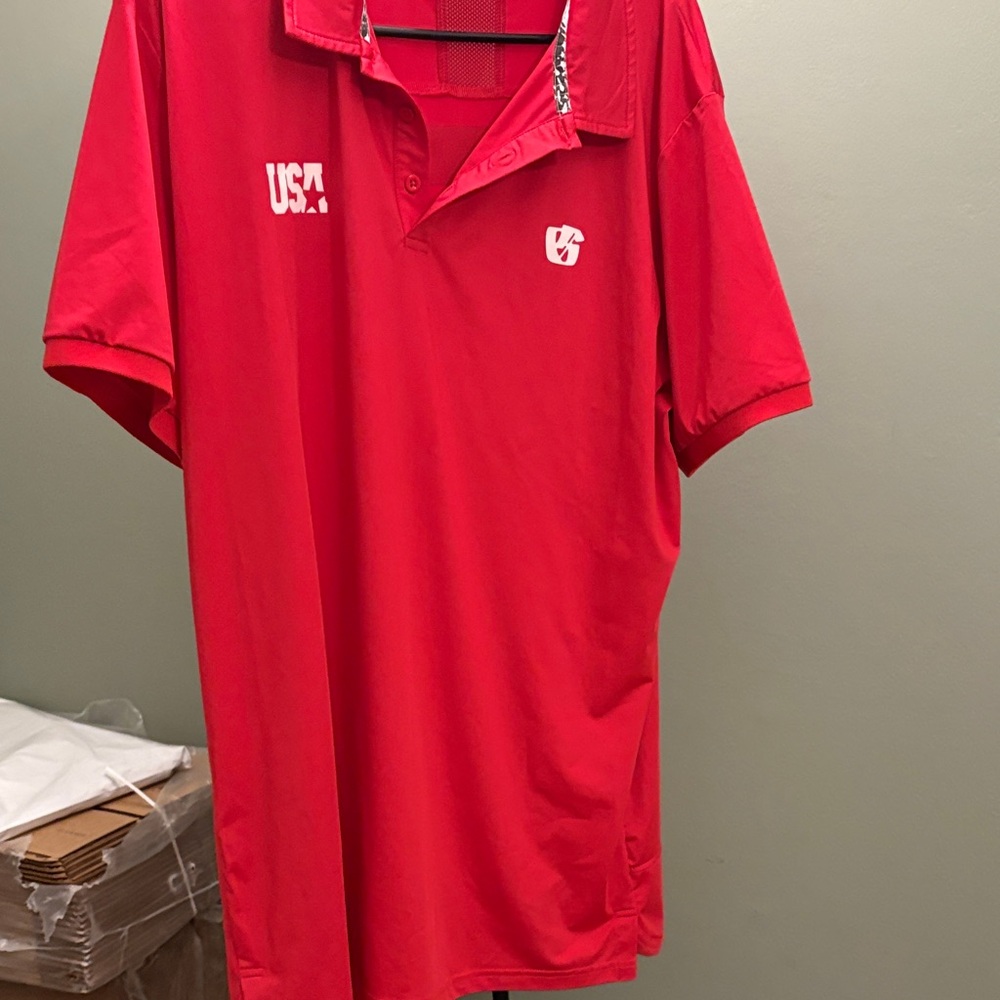 True Grit Vibrant Red Men's Polo Shirt